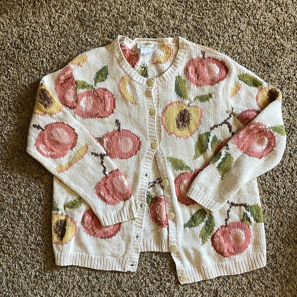 Vintage peach sweater